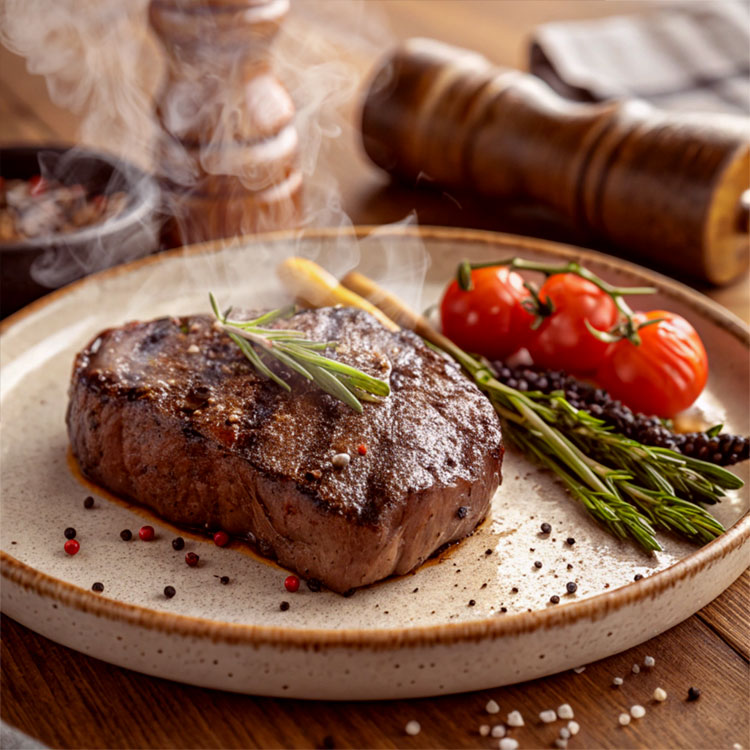 胡椒香るステーキ